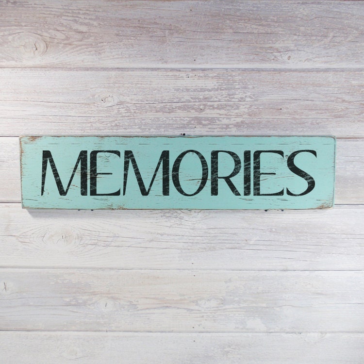 Wood Hand Painted Custom Sign Memories Country