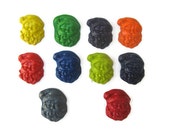 Santa Crayons set of 10 - Christmas crayons - stocking stuffer - party favors Il_170x135