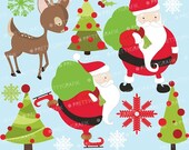 80% OFF SALE Christmas clipart commercial use, vector graphics, digital clip art, digital images - CL590 Il_170x135