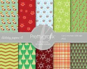 80% OFF SALE Christmas digital scrapbook papers, scrapbook pages, digital paper pack, commercial use - PGPSPK564 Il_170x135