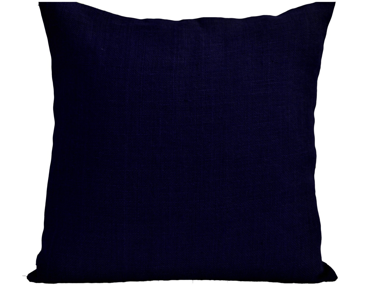 Burlap Throw Pillow Cover Navy Pillows Navy Blue Pillowcase