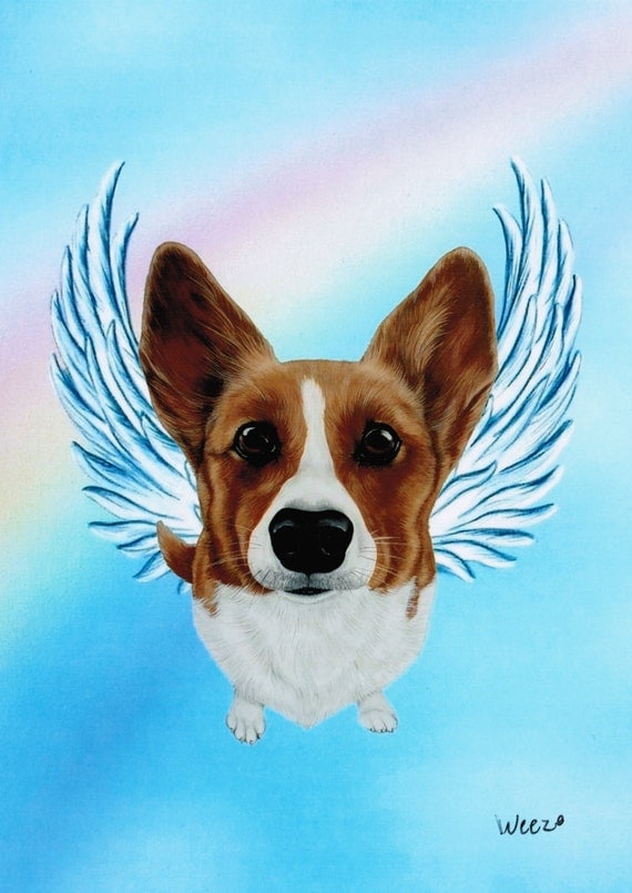 Corgi Corgi Angel Welsh Corgi Pembroke Welsh by ArtbyWeeze