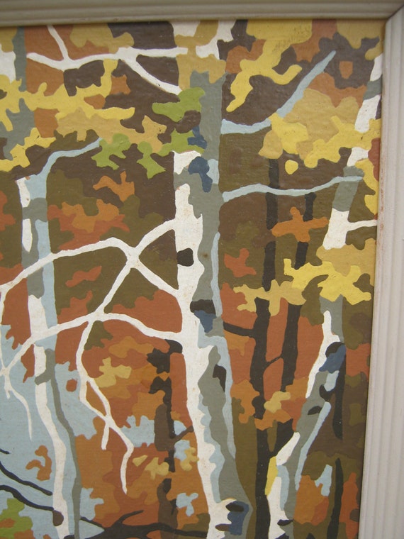 Framed Paint by Number Autumn Trees SAVE FOR by pickingsisters