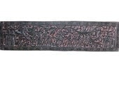 Antique Furniture- Vastu Vintage Dacorative Kartikeya Carved Headboard