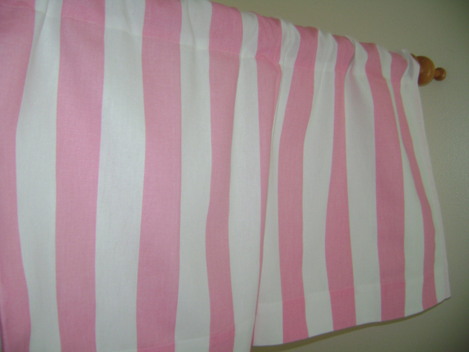 Pink/White Stripes Valance Baby Pink Valance White Valance