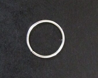 Silver Hoop Nose Ring, Silver Nose Ring, Thin Nose Ring, Hypoallergenic Nose Ring Hoop, Hoop Nose Ring, Nose Ring Septum, Septum Ring