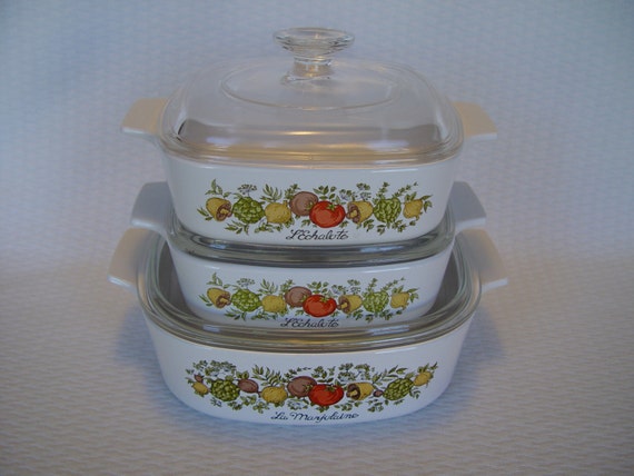 Vintage Corning Ware 6 Pc. Spice of Life Casserole by ...