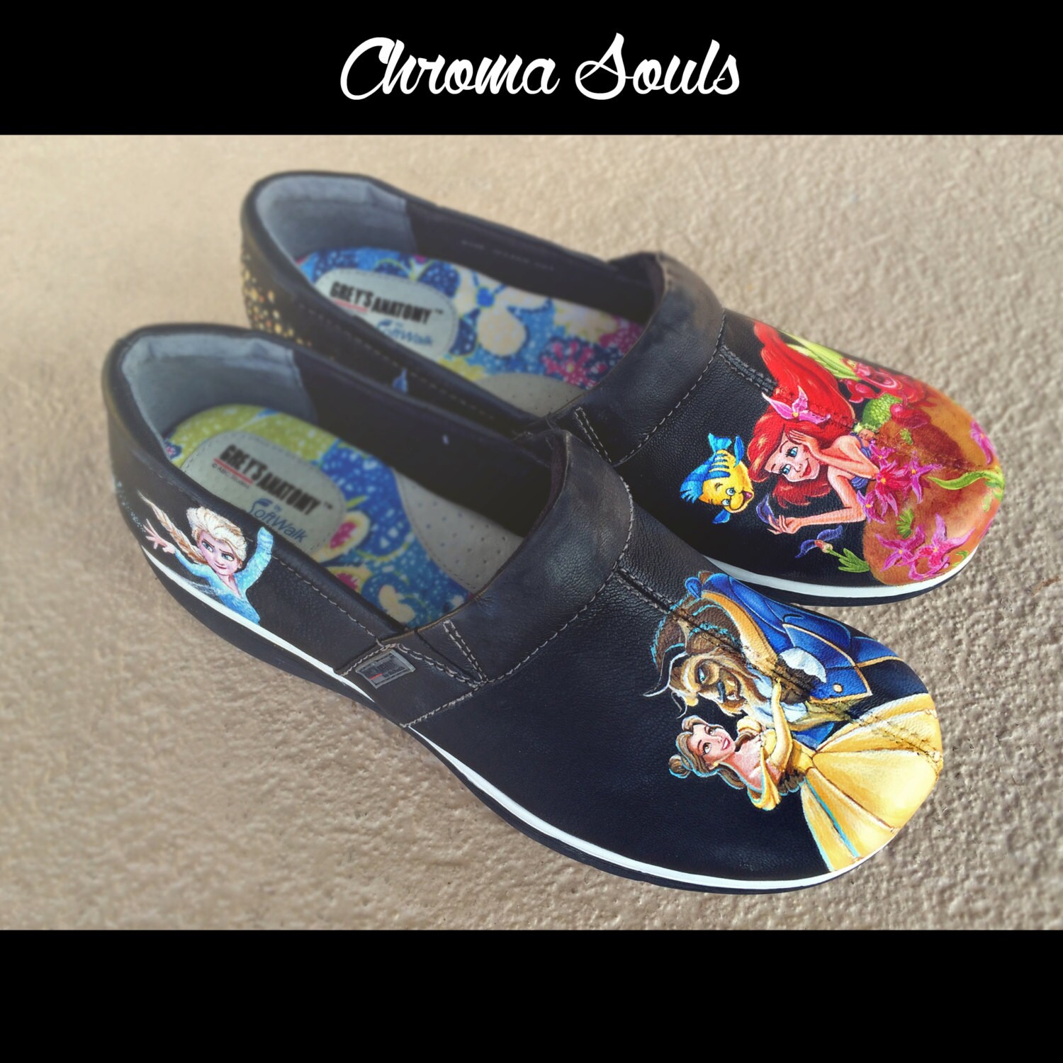 Disney Nurse shoes by ChromaSouls on Etsy