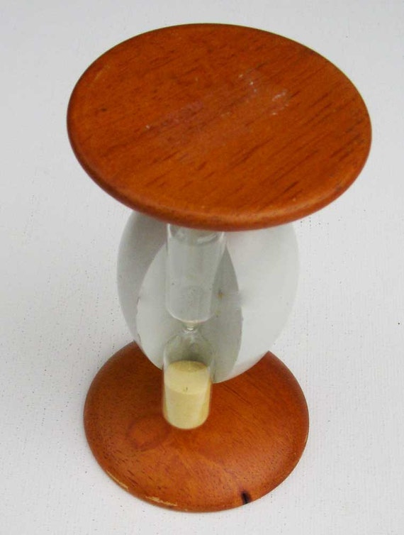 Quirky Vintage kitchenalia. Unusual wooden egg timer circa by BoxV