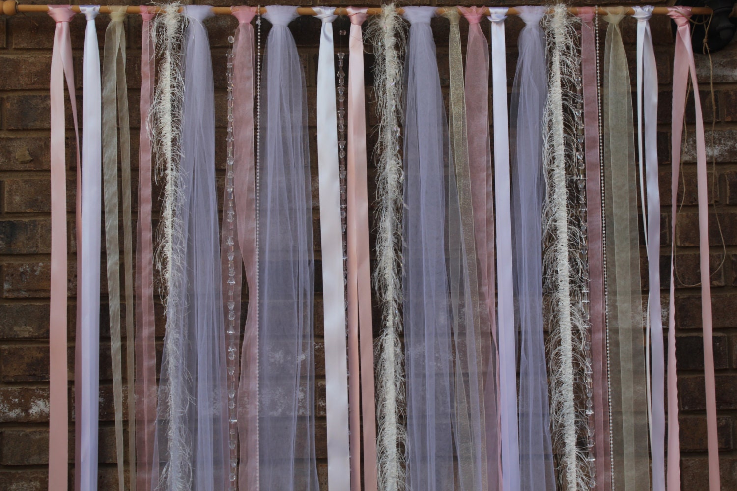 Ribbon Garland Backdrop by BBLittleThings on Etsy