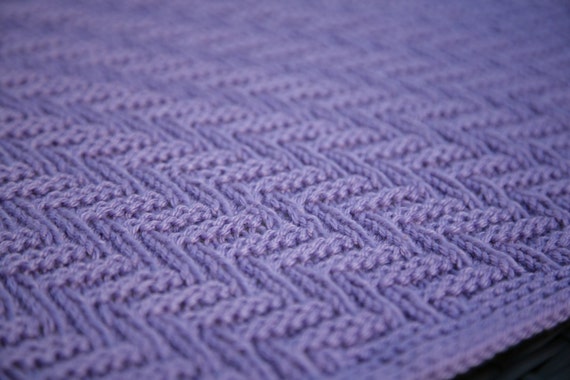 Ziggy-Zaggy Reversible baby blanket adult size afghan throw