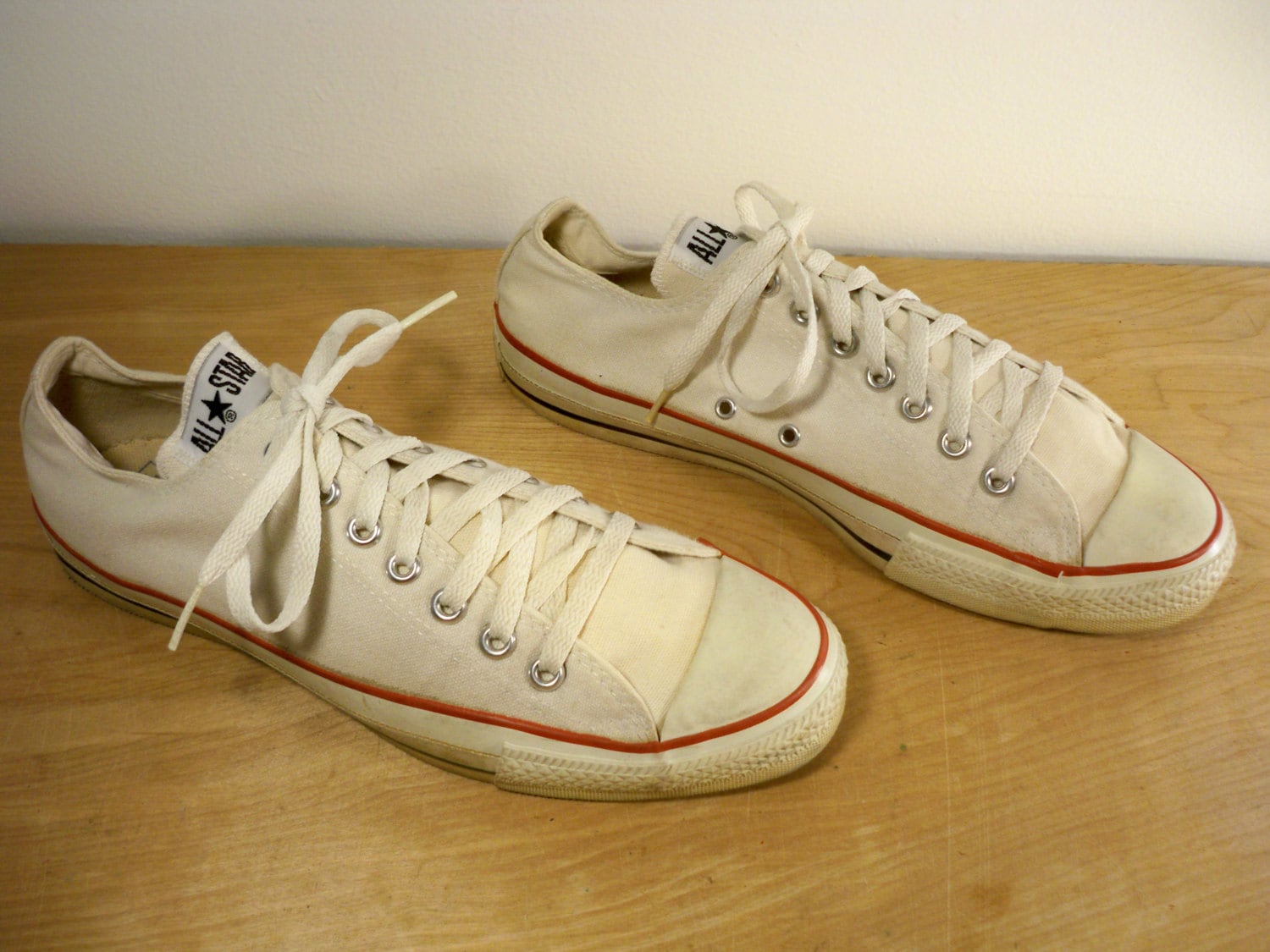 Vintage Converse All Star White Made in USA Low Top by Joeymest