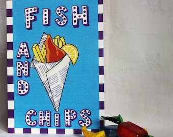 Candy Collection - Fish & Chips greeting card