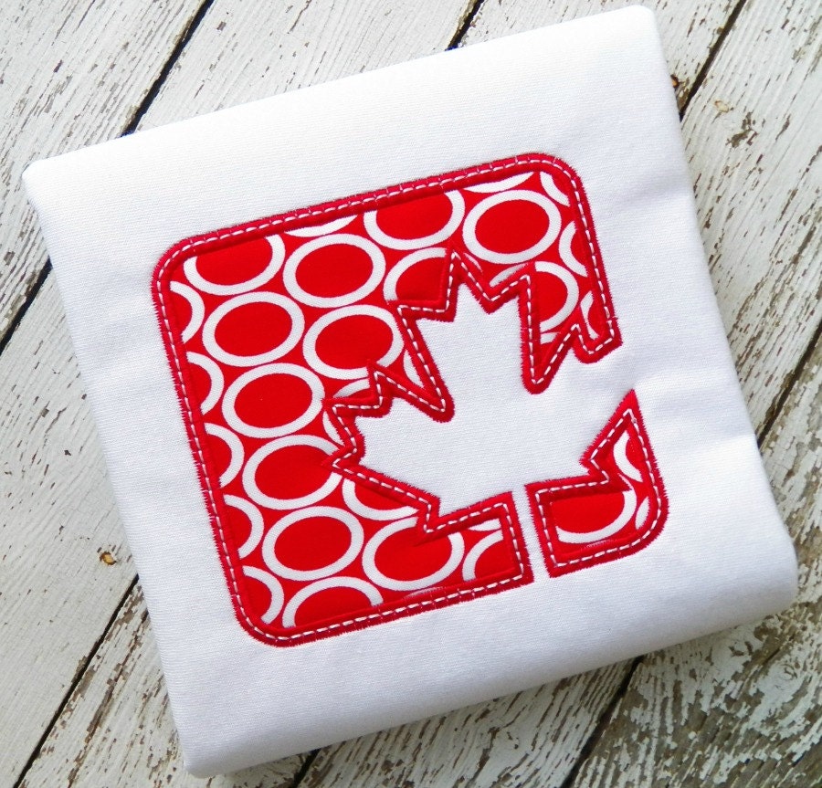 CANADA PATCH machine embroidery design from EastCoastApplique on Etsy