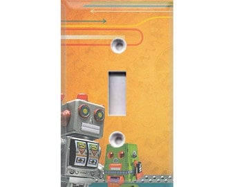 Robots Light Switch Cover