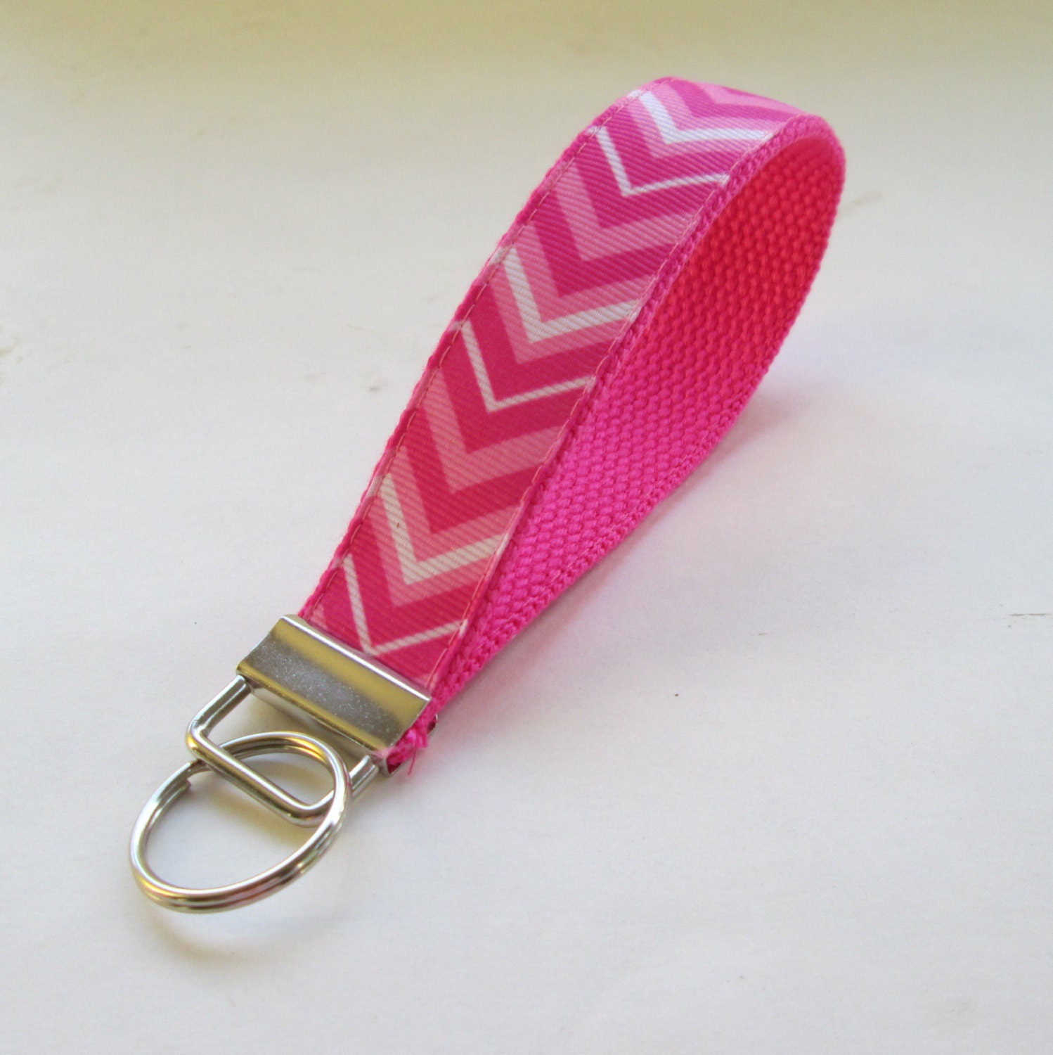 Pink Chevron Lanyard Keychain for Women Cool Lanyards for