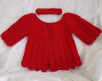 Popular items for crochet baby sweater on Etsy