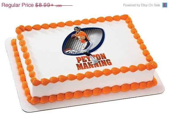 SUMMER SALE NFL -Peyton Manning 2 Edible Image Cake Topper Il_570xn
