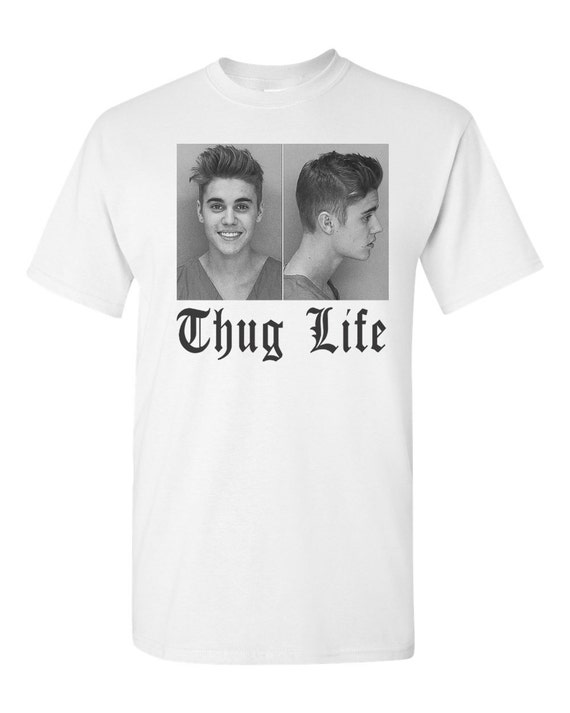 justin bieber mug shot shirt