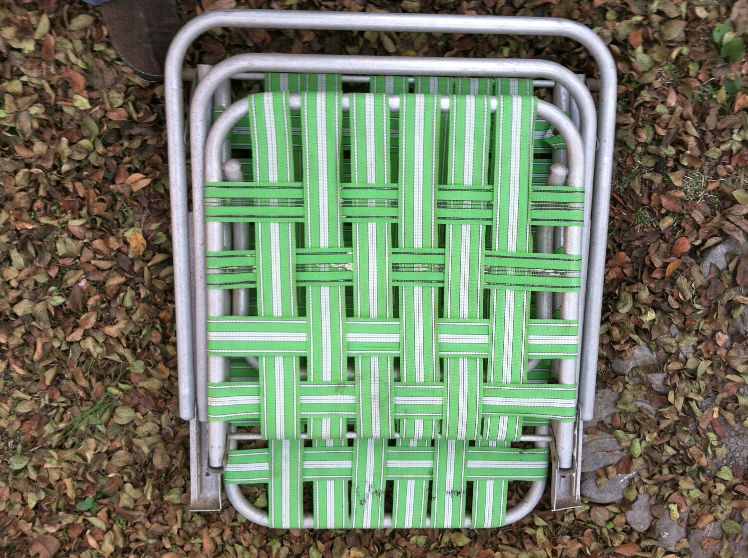 aluminum lawn chair with plastic webbing