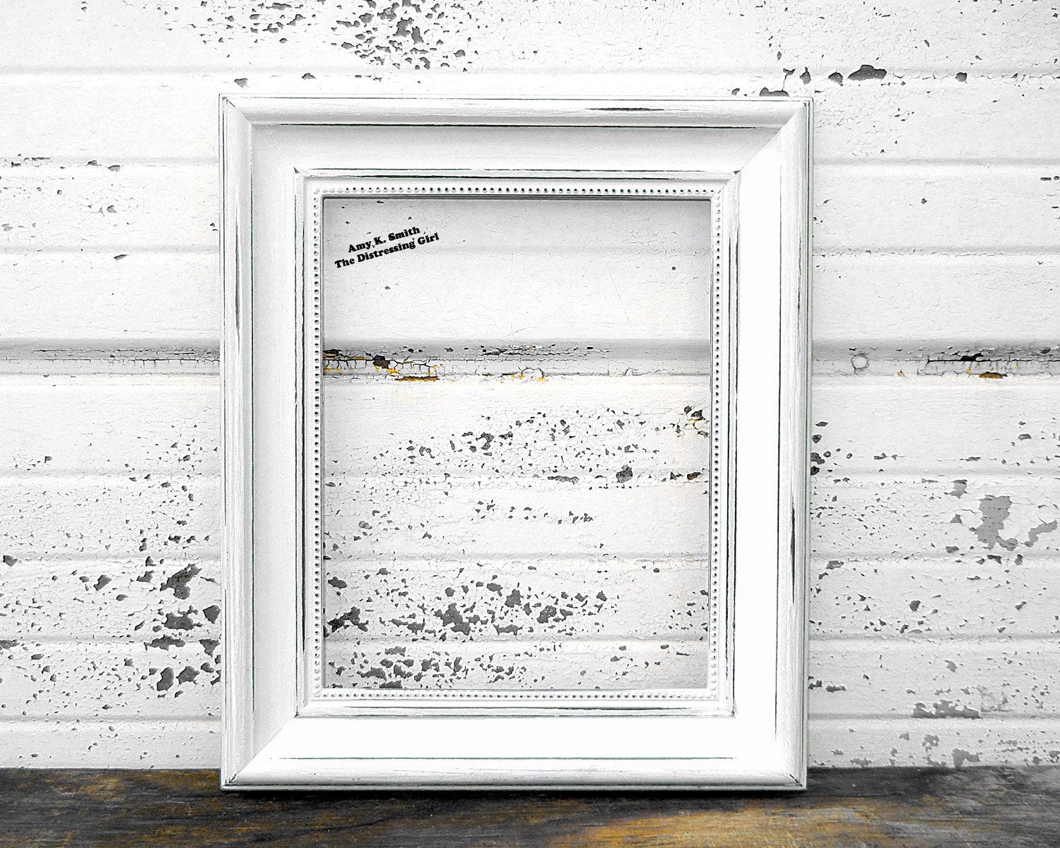 White 8x10 Picture Frame Rustic 2 Thick by TheDistressingGirl