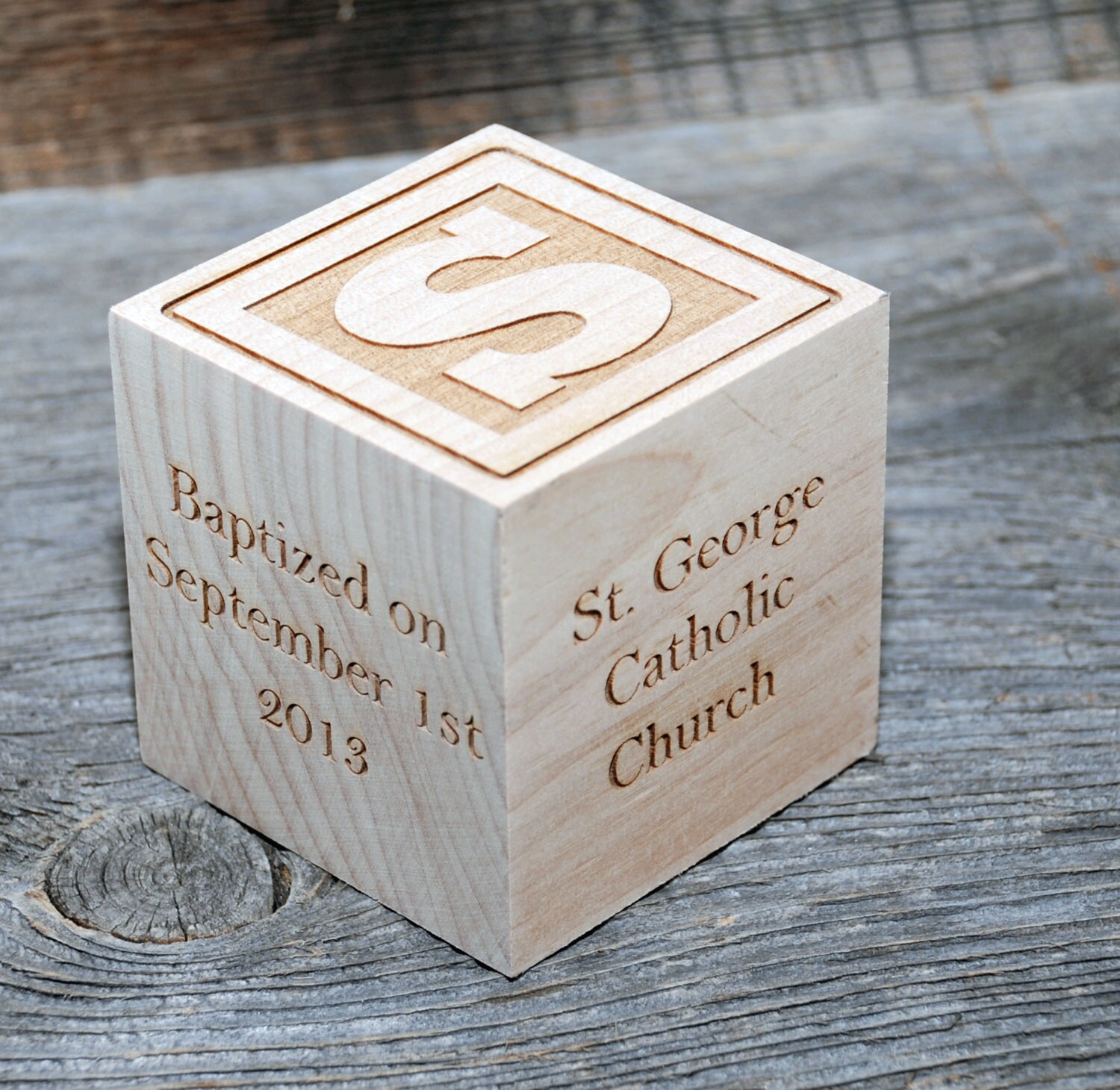 Personalized wooden baby blocks personalized by MemoriesMadeCustom