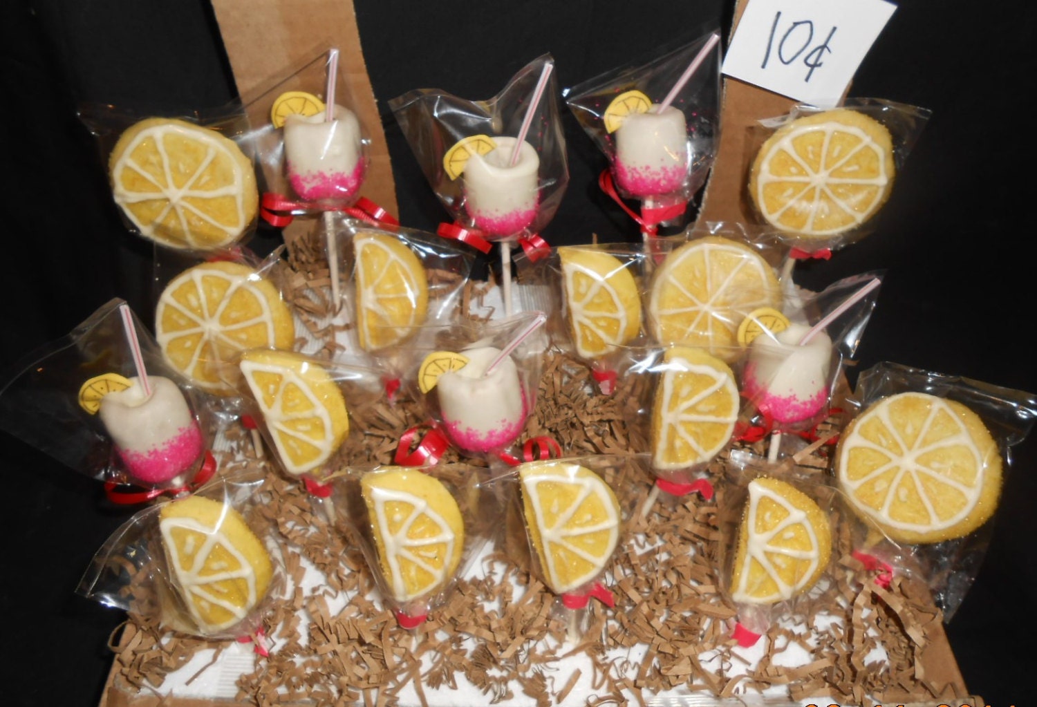 24 Pink Lemonade CAKE POPS Lemonade stand party pops