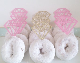 Diamond cupcake or Donut toppers! 12 per Order.