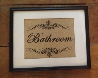 Items Similar To Burlap Burlap Print Burlap Sign Burlap