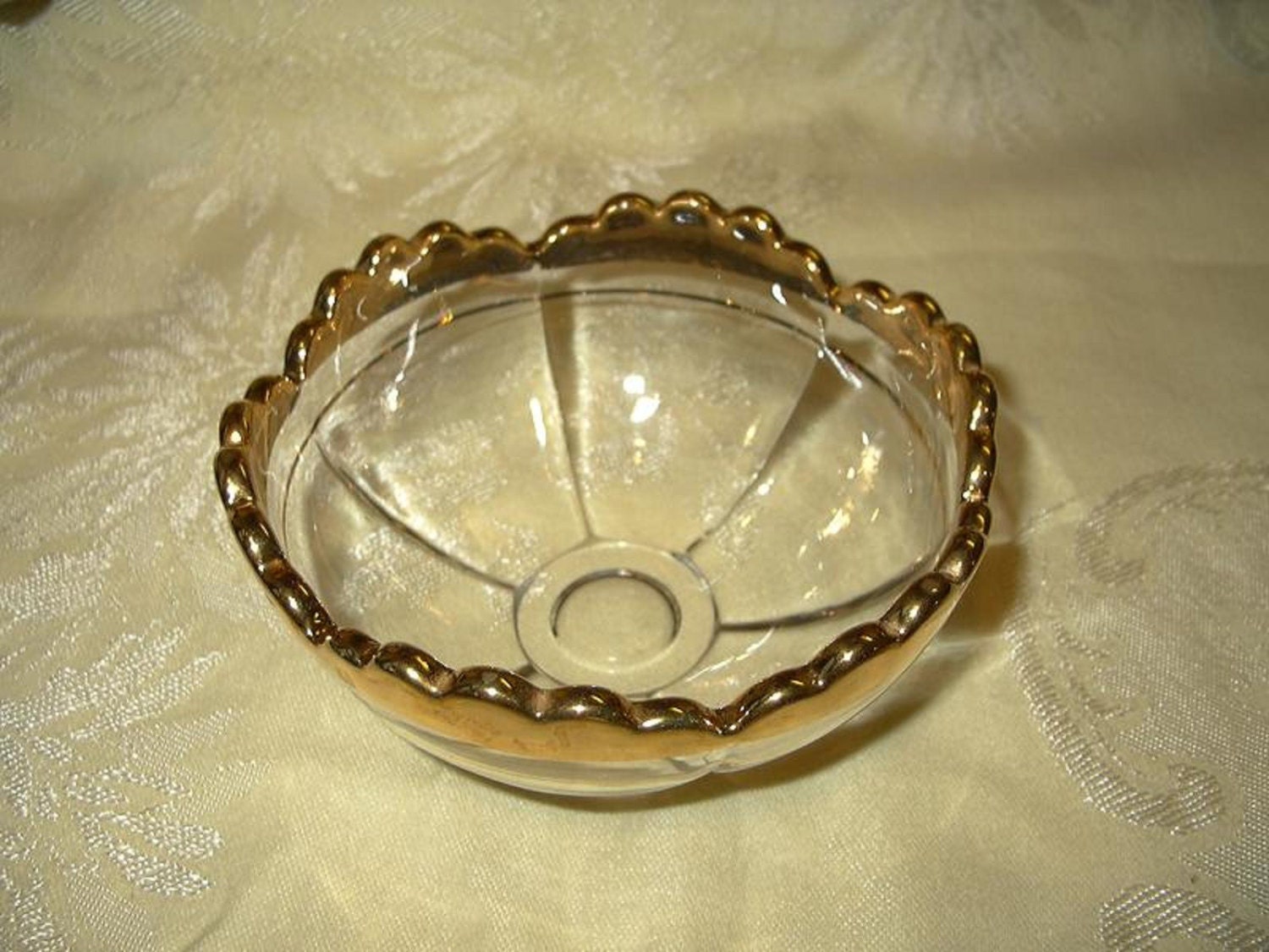 Vintage EAPG Gold Trimmed Berry BowlsSet by DossmarsCollectibles