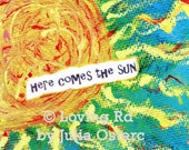 Here comes the Sun postcard