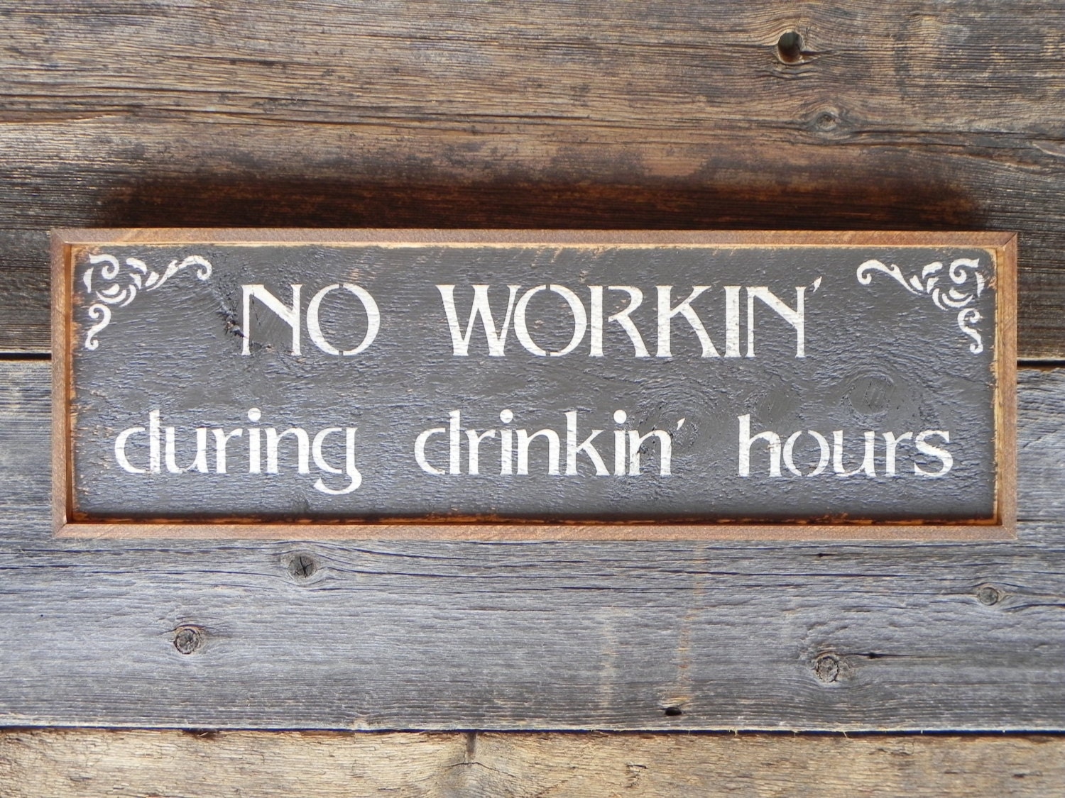 Wood Signs Bar Sign Western Wall Decor Funny by CrowBarDsigns