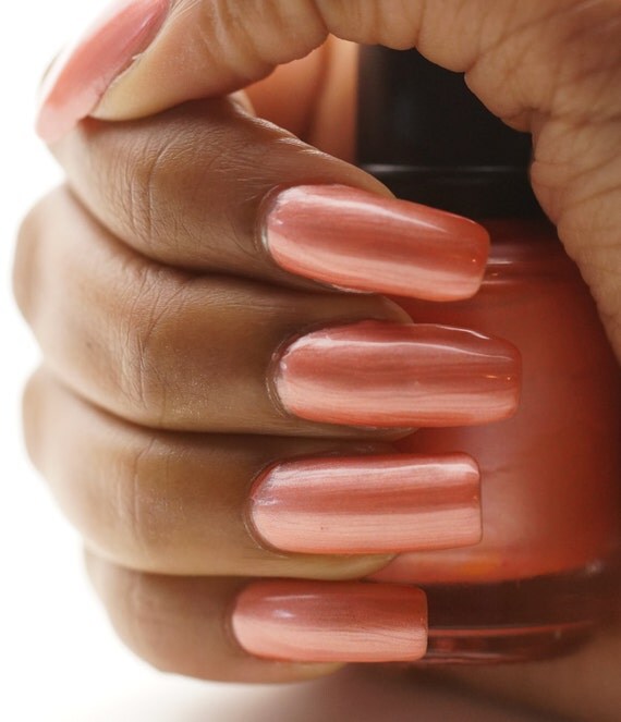Apricot Nail Polish 15 ml by CanvasNails on Etsy