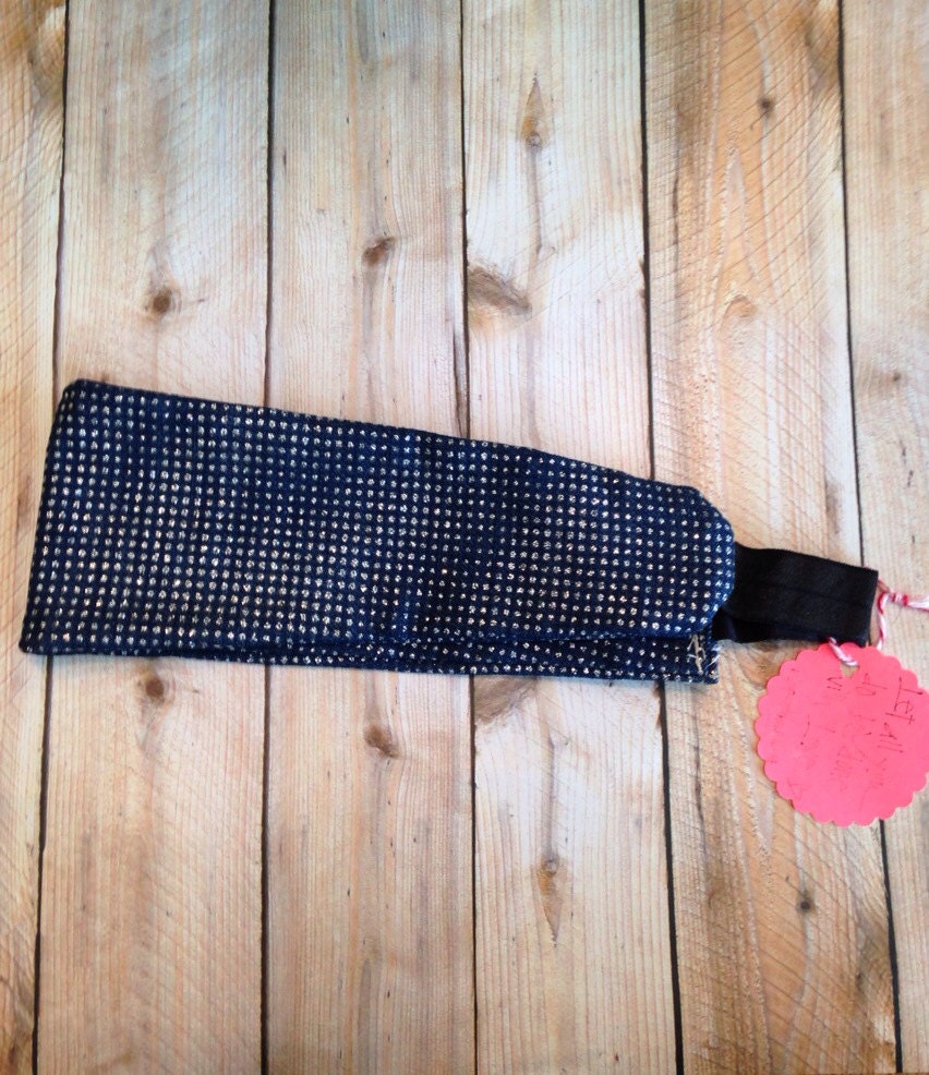 Sparkle denim headband. Women headband. Adult by thecoltandfilly