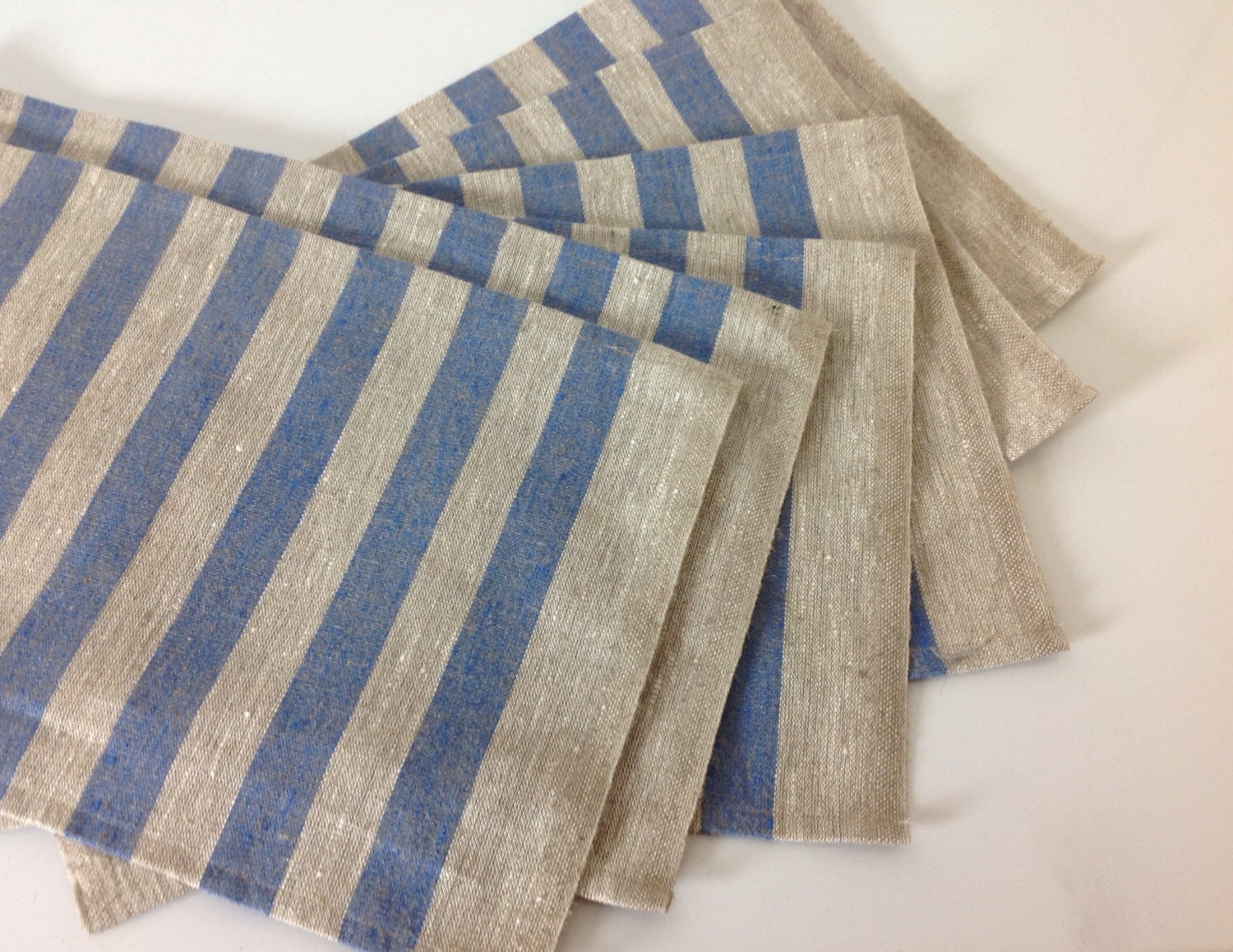 linen placemats / striped linen placemats / rustic linen