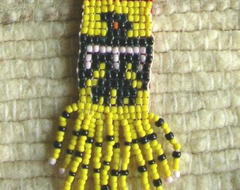 Native American inspired beaded Necklace HANDMADE!