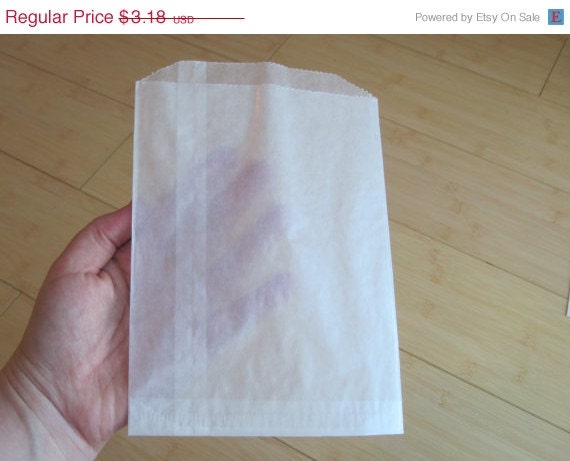 ON SALE - 25 Large Transparent Glassine Bags for Party Favors and more Il_570xn