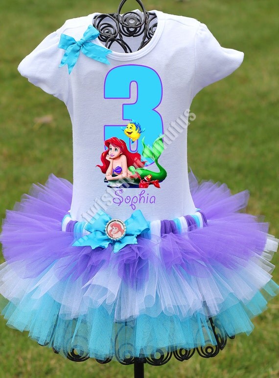 Little Mermaid Birthday Outfit, FAST SHIPPING, Birthday Outfit, Ariel ...