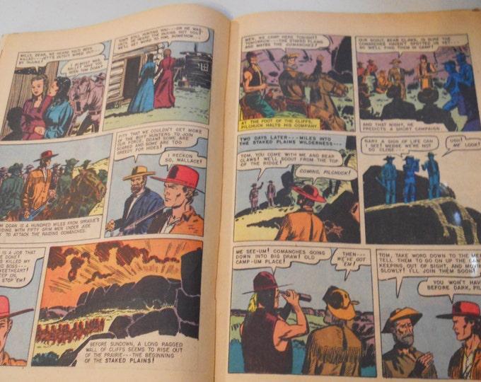 Zane Grey Vintage Comic Book, "The Thundering Herd" Vol. 1, No. 31 - Nov. 1956 Dell Vintage Comics