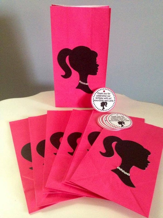 Barbie Gift Bags with tags