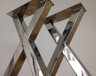 Furniture Legs Stainless Steel view x-frame table legsbalasagun on etsy Furniture Legs Stainless Steel view x-frame table legsbalasagun on etsy