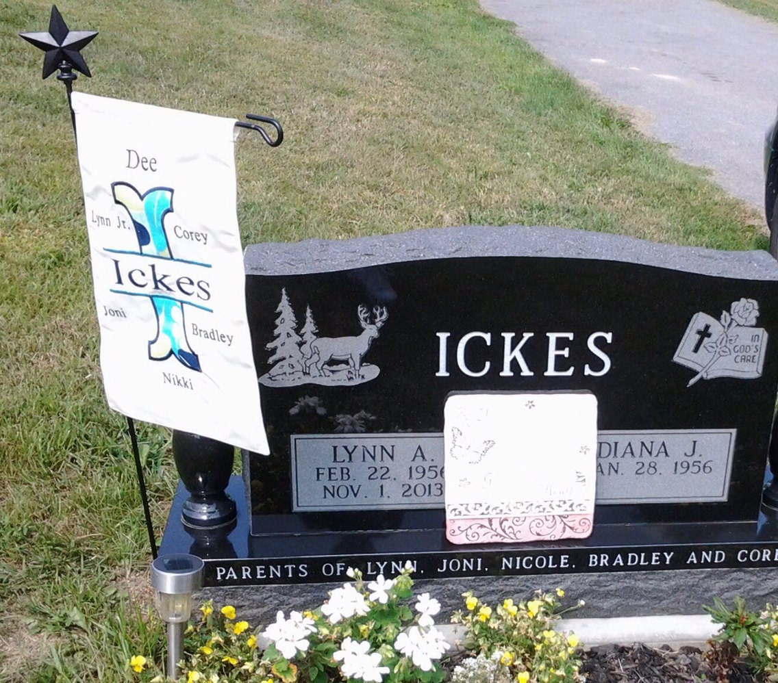 Memorial garden flag made to order personalized grave