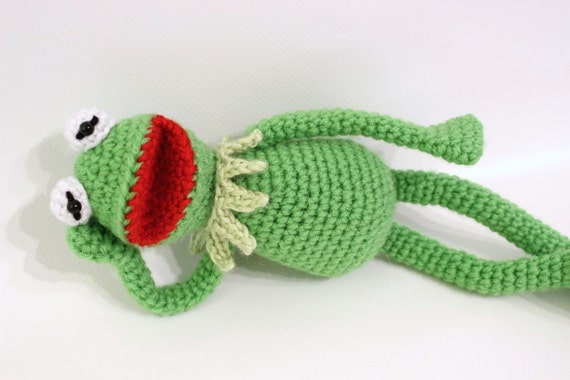 Kermit the Frog inspired crochet pattern by FatCatsCrochet on Etsy