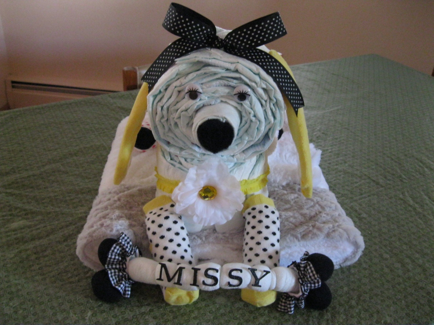 Dog Diaper Cake Doggie Diaper Cake Dachshund Diaper Cake