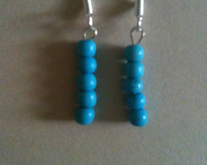 small dyed stone earrings