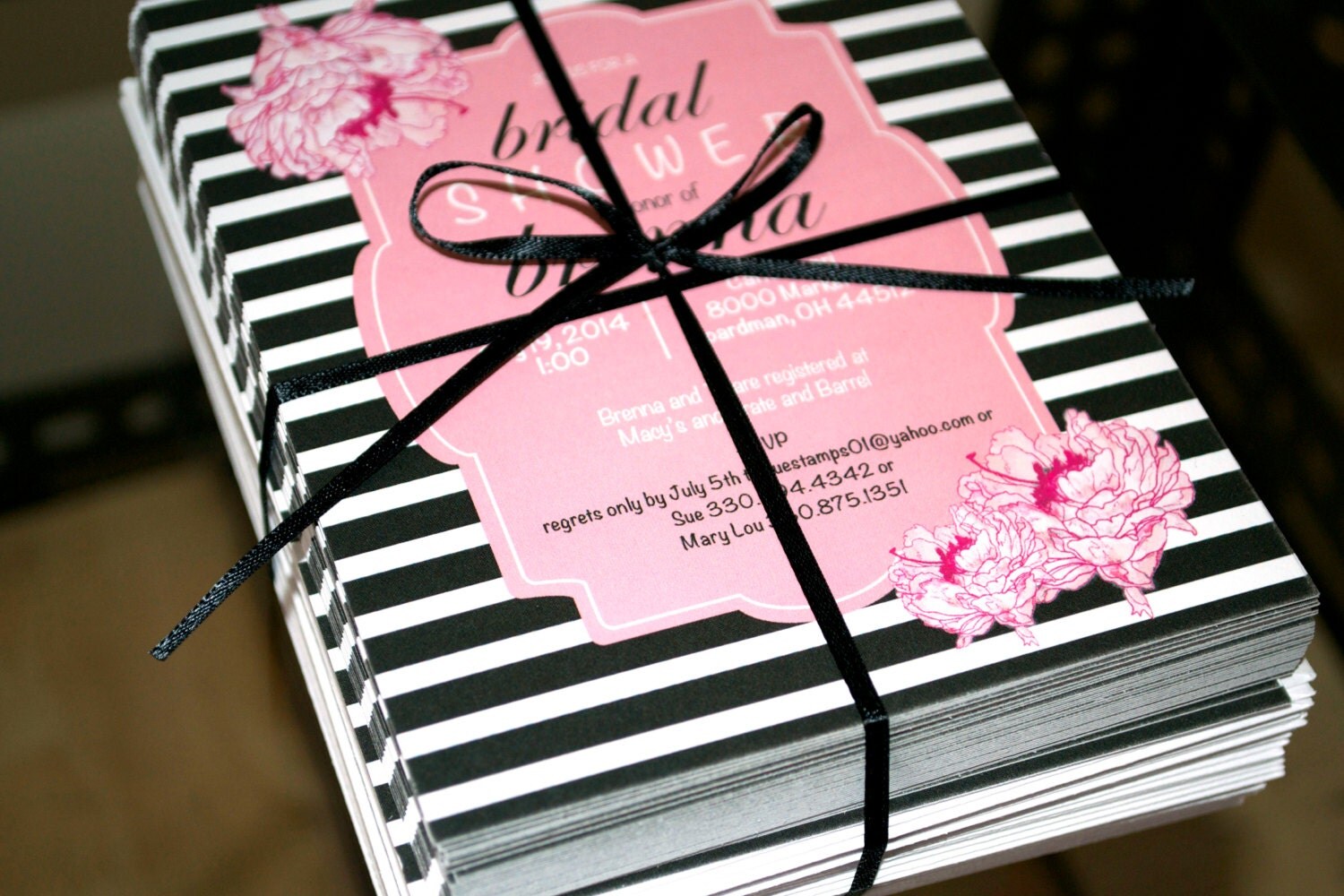 Wedding Shower Invites by DotsAndDesign on Etsy