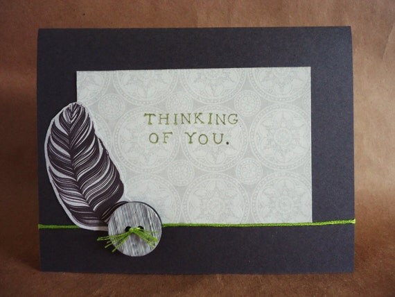 Items similar to Thinking of You Card on Etsy