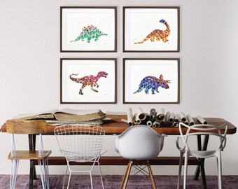 dinosaur watercolor | etsy dinosaur watercolor | etsy