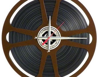 Vintage 15 inch 16mm Movie Film Reel Converted to Wall Clock