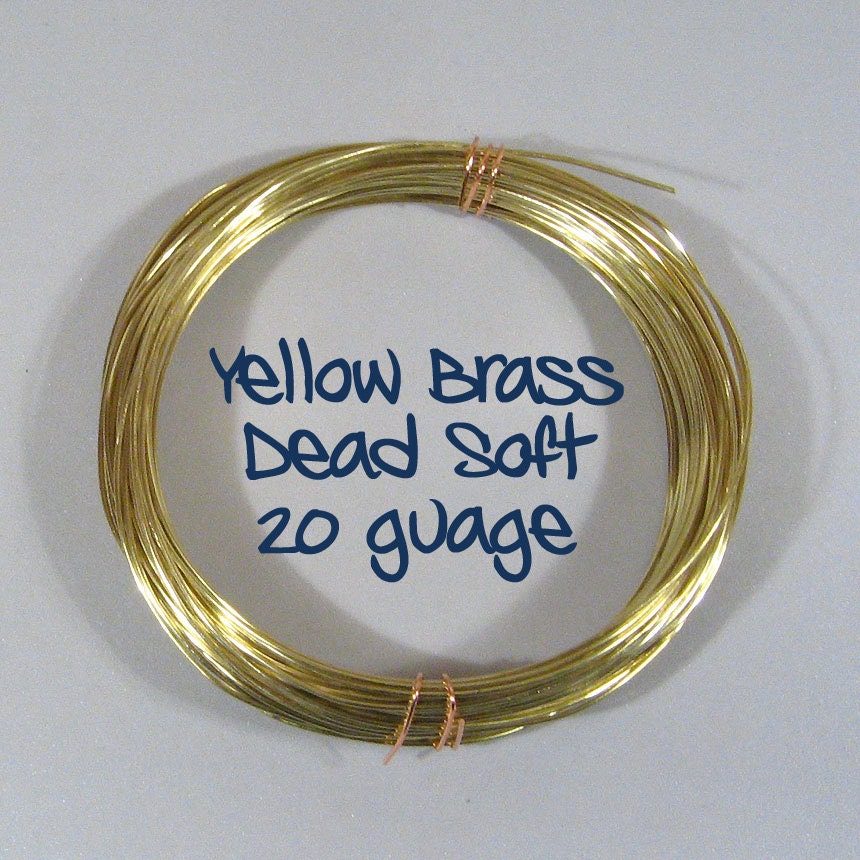 20ga 200ft DS Yellow Brass Wire from ThunderMoonWire on Etsy Studio